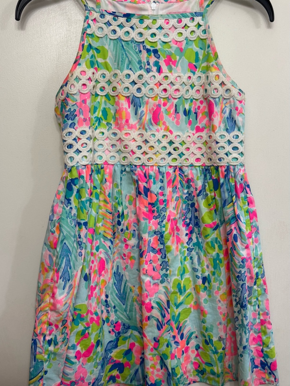 Lilly Pulitzer Pastel Floral Dress with Pink Label